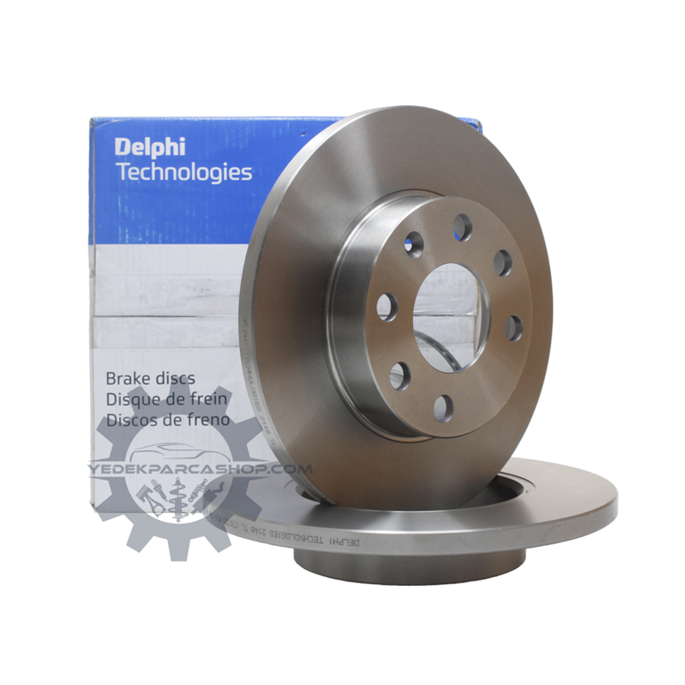 Opel Astra F 1.4 / 1.6 (8 Valf) Hava Kanalsız Ön Fren Diski Hava Kanalsız Takım | DELPHI BG2148