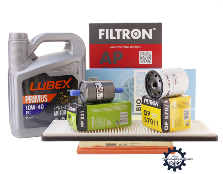 Opel Astra F Benzinli Motor Filtron Periyodik Bakım Filtre Seti Lubex 10W-40 Motor Yağlı