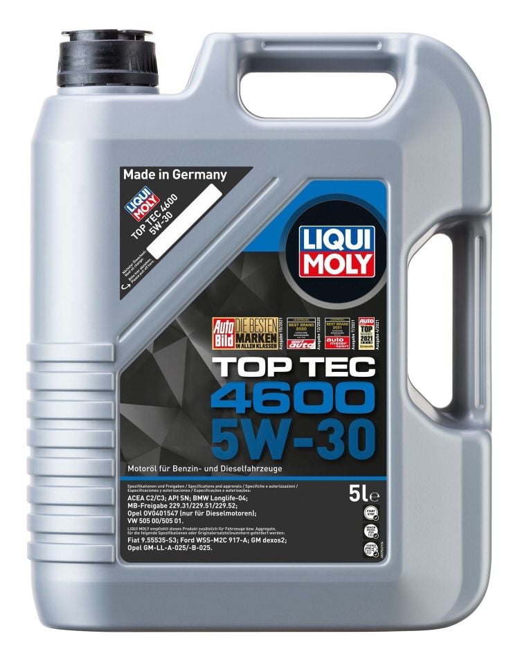 LIQUI MOLY Top Tec 4600 5W-30 Dexos2 5 Litre Motor Yağı 2023 Üretim Yılı